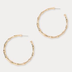 NWT! Lilly Pulitzer Bamboo Forest Hoop Earrings